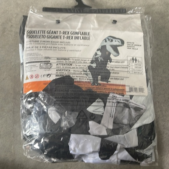 Giant Skeleton T-Rex Inflatable Adult Costume! New! - Picture 6 of 6